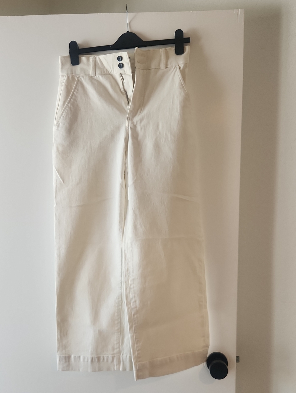 Everlane stretch white pants